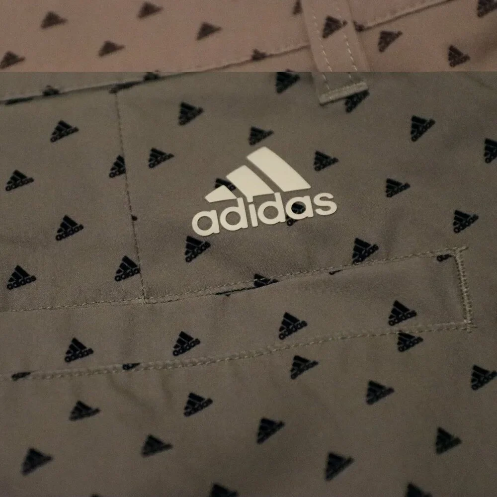 ADIDAS Ultimate 365 ADVR0799 Men's Sz 38 Gray Logo Woven Golf Shorts